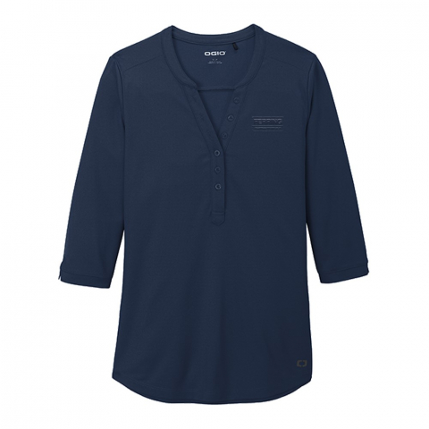 OGIO Ladies Jewel Henley