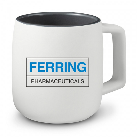 15 oz. Geo Square Handle Ceramic Mug