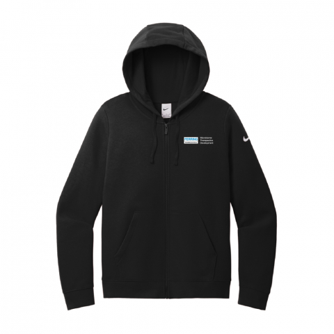 Nike Women's Club Fleece Sleeve Swoosh Full-Zip Hoodie
