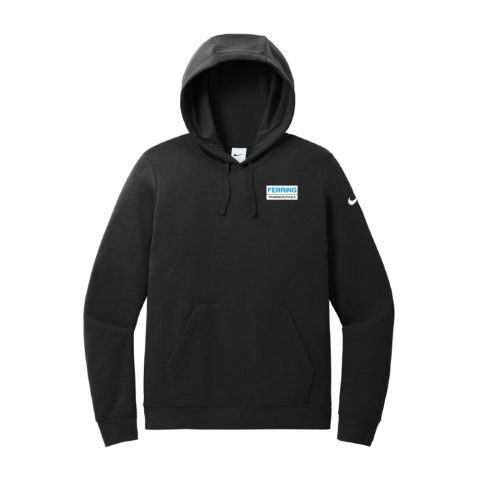 Nike Women's Club Fleece Sleeve Swoosh Pullover Hoodie