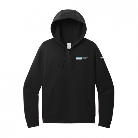 Nike Women's Club Fleece Sleeve Swoosh Full-Zip Hoodie